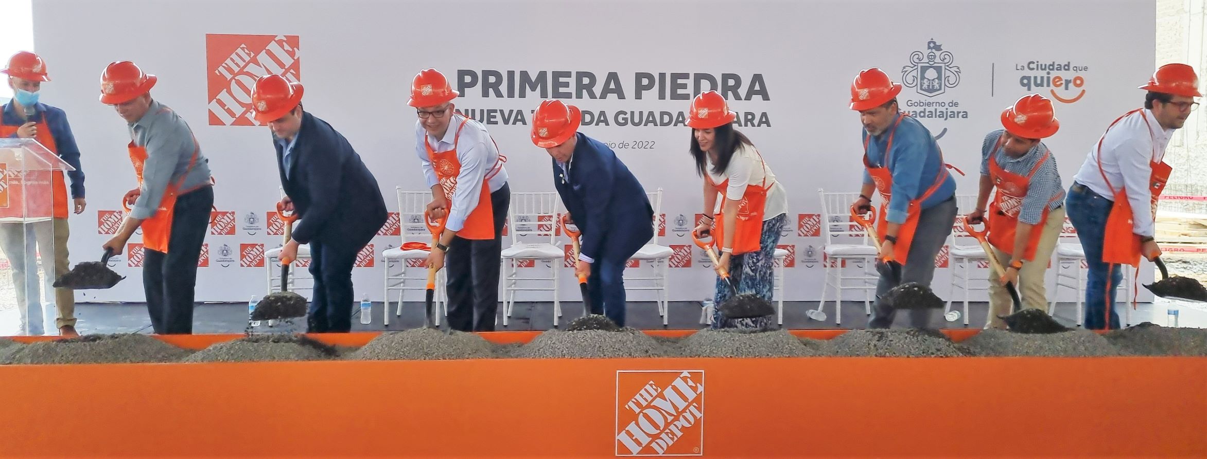 Colocan primera piedra de nueva tienda en Guadalajara The Home Depot México Newsroom