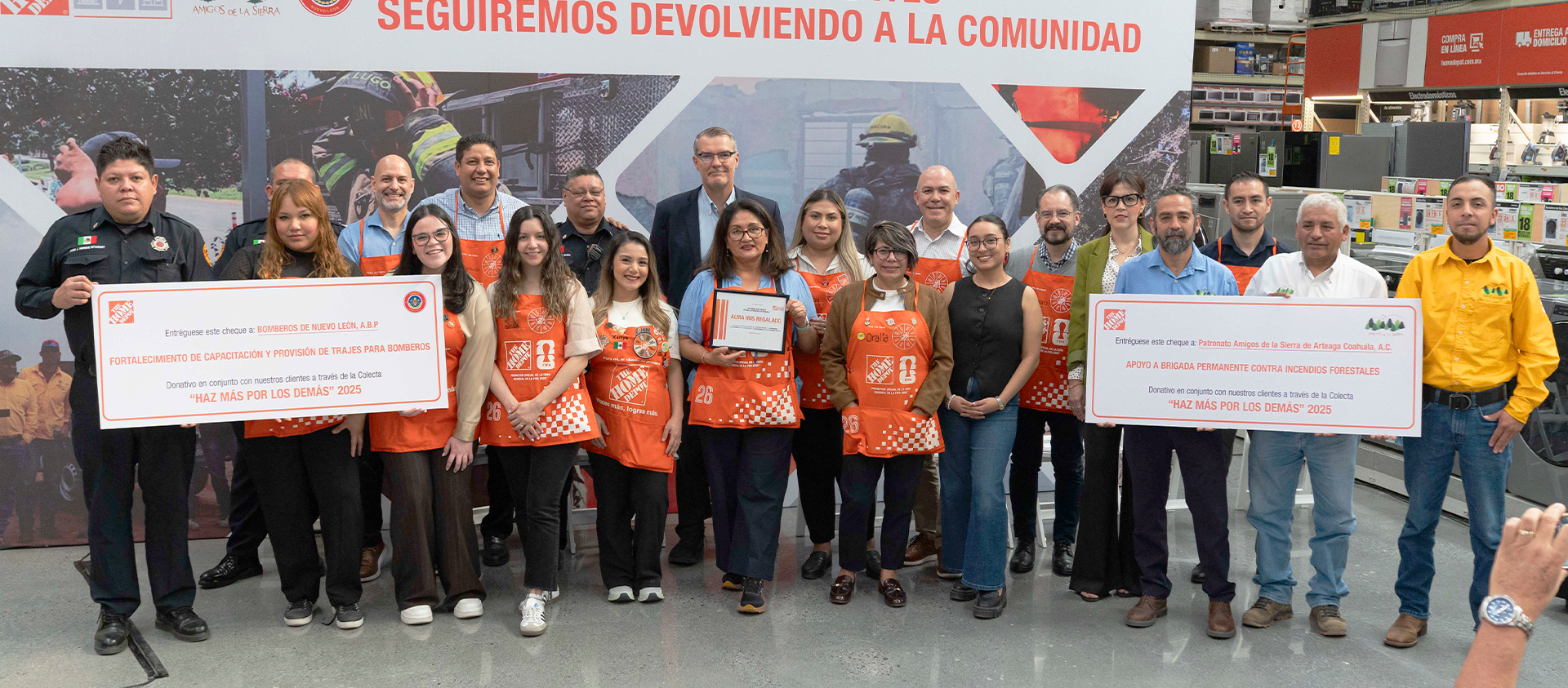 The Home Depot fortalece su alianza con Amigos de la Sierra y Bomberos de Nuevo León