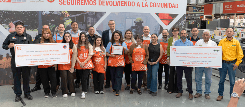 Desastres Naturales Nuevo León The Home Depot fortalece su alianza con Amigos de la Sierra y Bomberos de Nuevo León