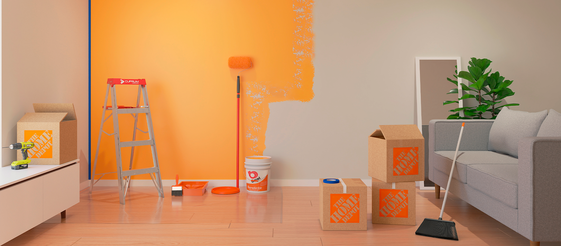 Pintura para renovar el hogar